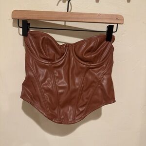 Urban Outfitters Brown Crop Top